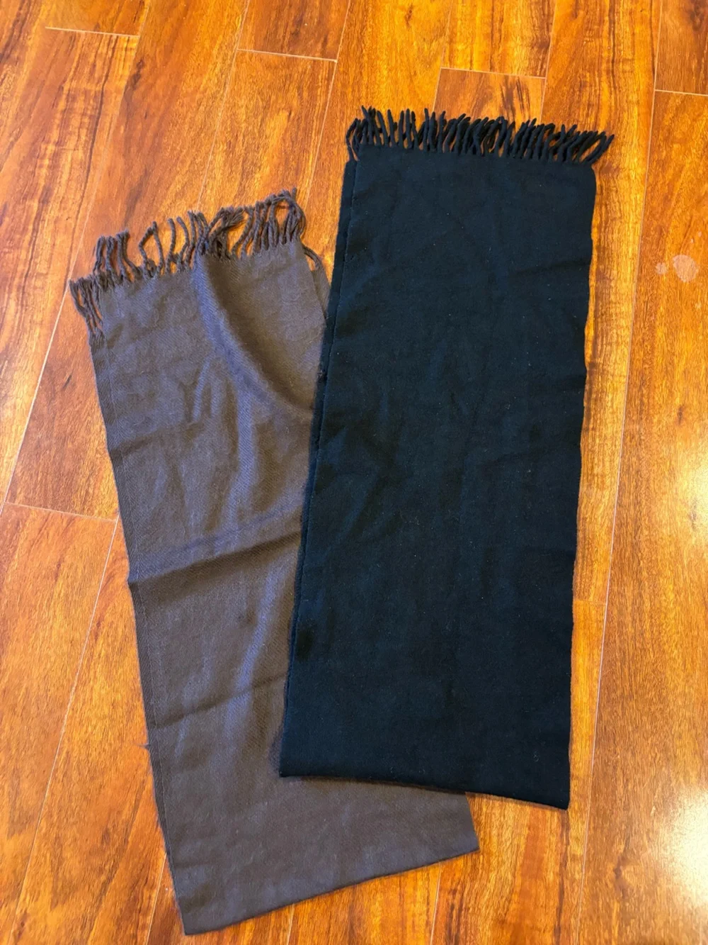Classic Men's Black and Brown Scarves-Versatile Winter Accessory